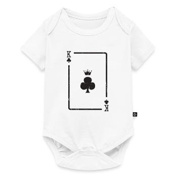 Card King Cross Playing Card Poker Skat Gift - Baby Premium short-sleeve bodysuit - white - Front