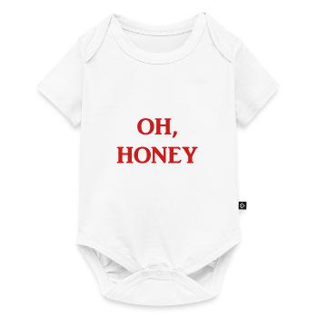 OH MIEL - Body à manches courtes Premium Bébé - blanc - Devant