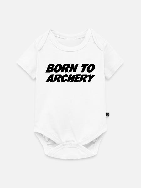 Born to Archery - Baby Premium Kurzarmbody - Weiß