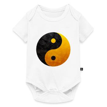 Le yin et le yang - Body à manches courtes Premium Bébé - blanc - Devant