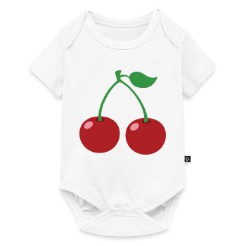 Cerise - Body à manches courtes Premium Bébé - blanc - Devant