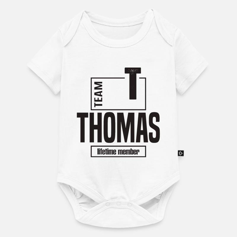 Thomas - Body à manches courtes Premium Bébé - blanc