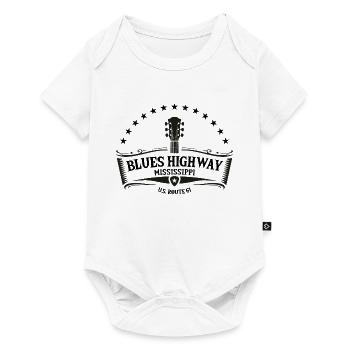 Mississippi The Blues Highway 61 Musique Usa Guitare - Body à manches courtes Premium Bébé - blanc - Devant