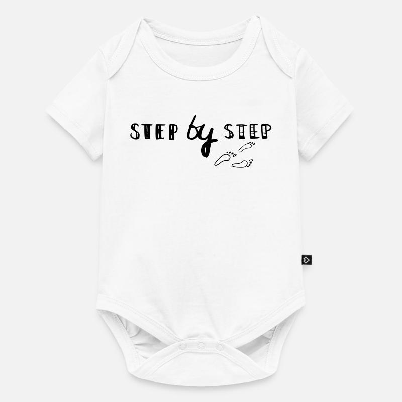 step by step - Baby Premium short-sleeve bodysuit - white