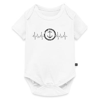 Herschlag Anchor Coastal Love - Baby Premium short-sleeve bodysuit - white - Front