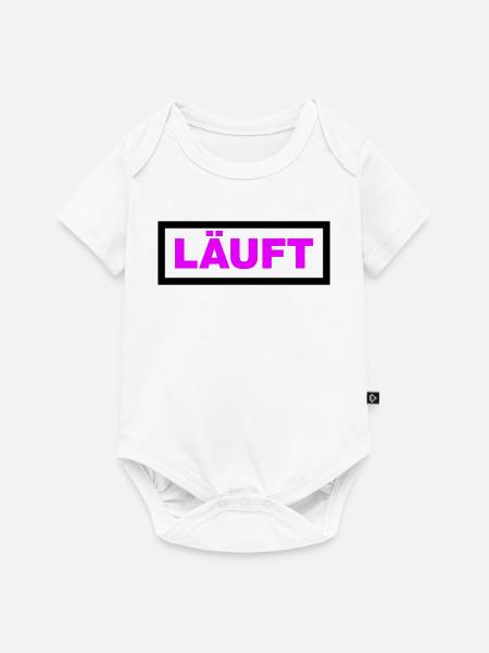 Läuft - Baby Premium Kurzarmbody - Weiß