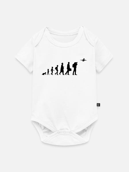 Entwicklung eines Plane Spotters - Baby Premium Kurzarmbody - Weiß