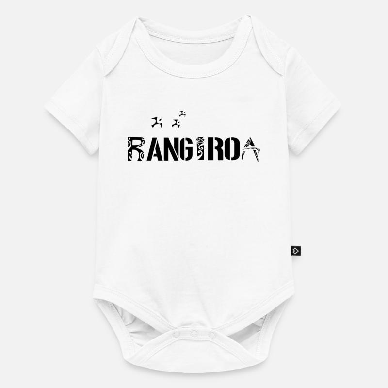 RANGIROA (Schwarz) - Baby Premium Kurzarmbody - Weiß