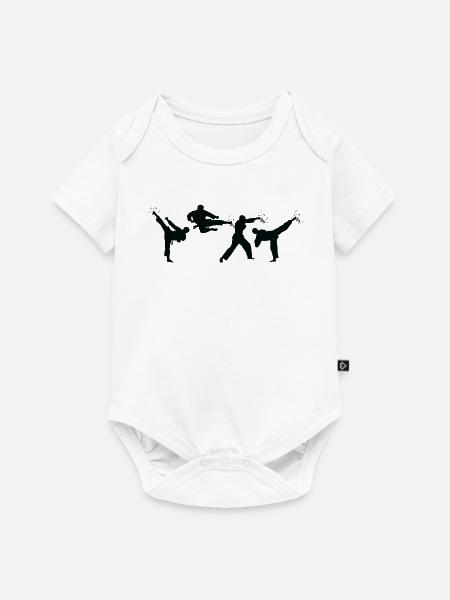 Karateka - Baby Premium Kurzarmbody - Weiß