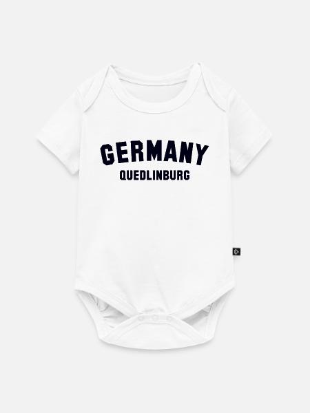 QUEDLINBURG Germany - Baby Premium Kurzarmbody - Weiß
