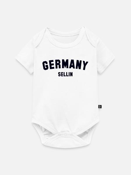 SELLIN Germany - Baby Premium Kurzarmbody - Weiß