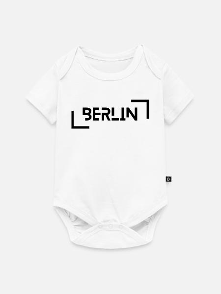 Berlin - Baby Premium Kurzarmbody - Weiß