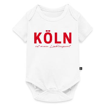 Cologne T-Shirt – Cathedral City Love - Body à manches courtes Premium Bébé - blanc - Devant