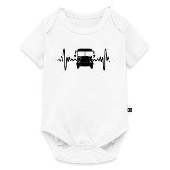 Heartbeat Bus - Baby Premium short-sleeve bodysuit - white - Front