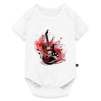 Electric Guitar Guitar Guitarist Music Instrument Rock - Baby Premium short-sleeve bodysuit - white - Front