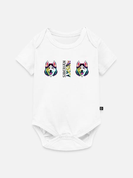 Husky - Baby Premium Kurzarmbody - Weiß