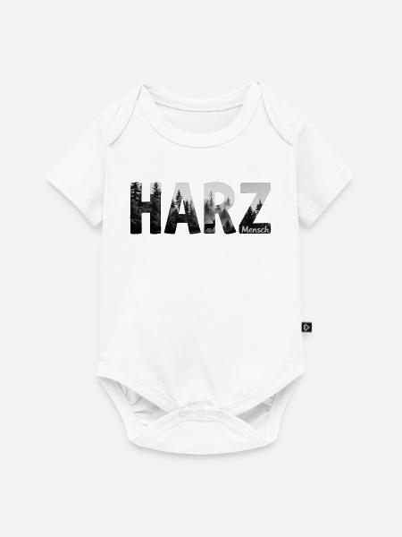Harzmensch - im Harz zu Hause - Baby Premium Kurzarmbody - Weiß