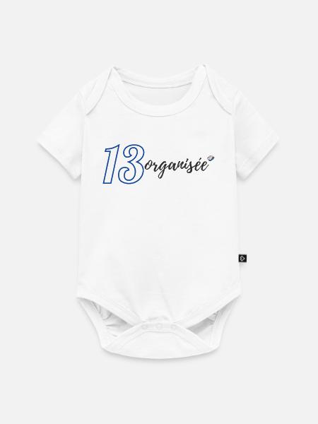 13 organisiert - Baby Premium Kurzarmbody - Weiß