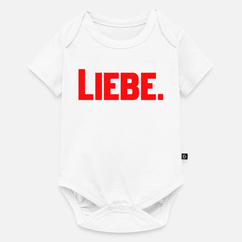 Amour - Body à manches courtes Premium Bébé - blanc