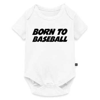 Born to Baseball - Body à manches courtes Premium Bébé - blanc - Devant