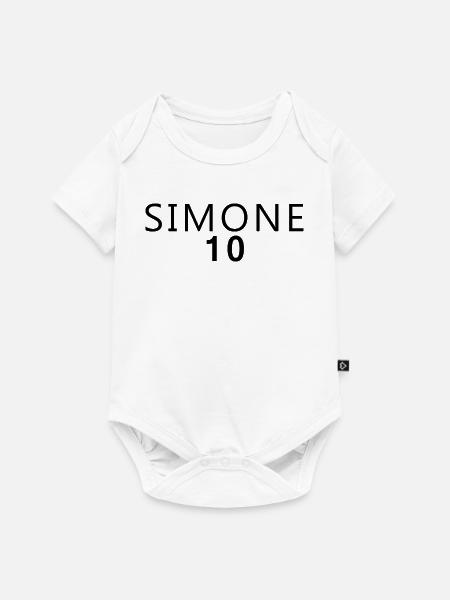 Dschungel 2026 Karneval Kostüm Simone - Baby Premium Kurzarmbody - Weiß