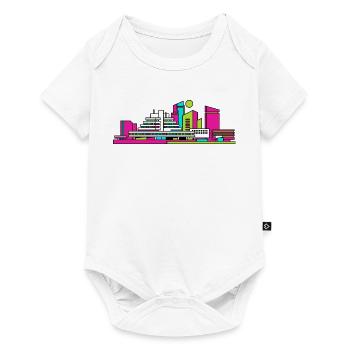 Cumbernauld City Skyline Modern Line Art - Baby Premium short-sleeve bodysuit - white - Front