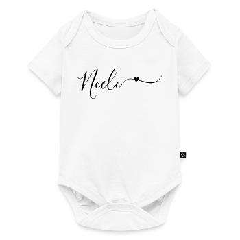 Neele Name Vorname Dekorativ - Baby Premium Kurzarmbody - Weiß - Vorne