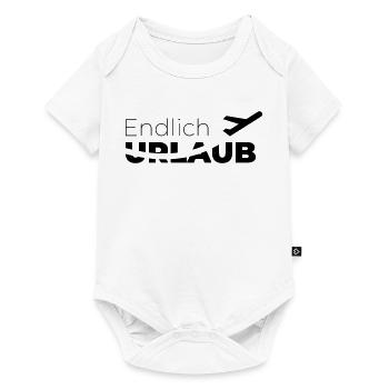 Endlich Urlaub - Baby Premium Kurzarmbody - Weiß - Vorne