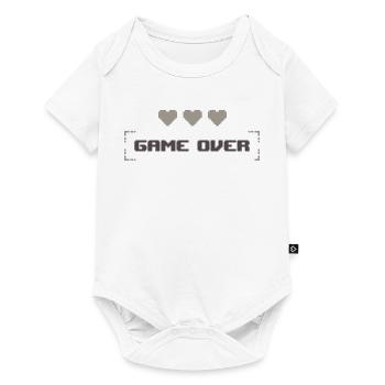 Game Over - Spiel vorbei - Baby Premium Kurzarmbody - Weiß - Vorne