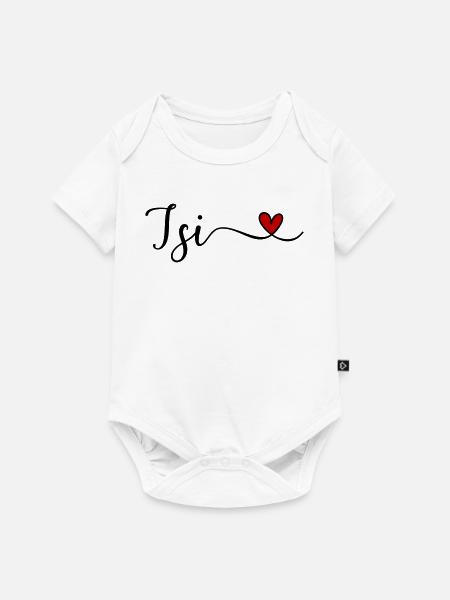 Isi mit Herz - Baby Premium Kurzarmbody - Weiß