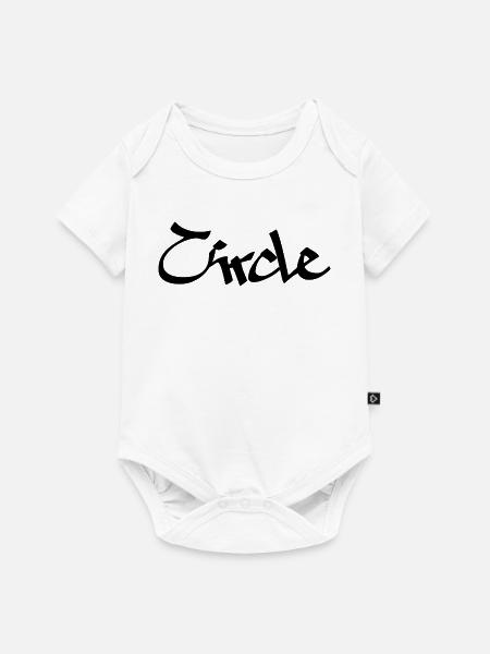 circle - Baby Premium Kurzarmbody - Weiß
