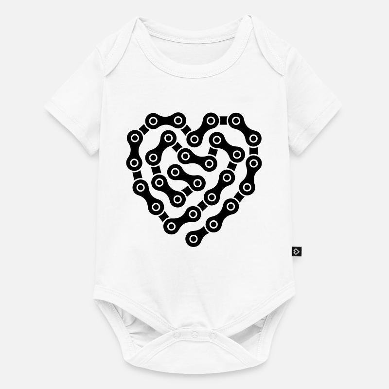 Cœur de chaînes - Body à manches courtes Premium Bébé - blanc