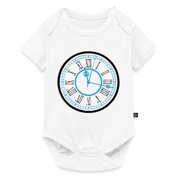 clock time clock time hourglass hourglass33 - Baby Premium short-sleeve bodysuit - white - Front