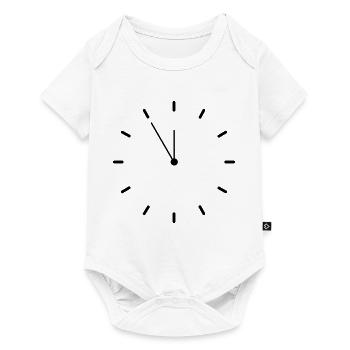 clock time clock time hourglass hourglass64 - Baby Premium short-sleeve bodysuit - white - Front