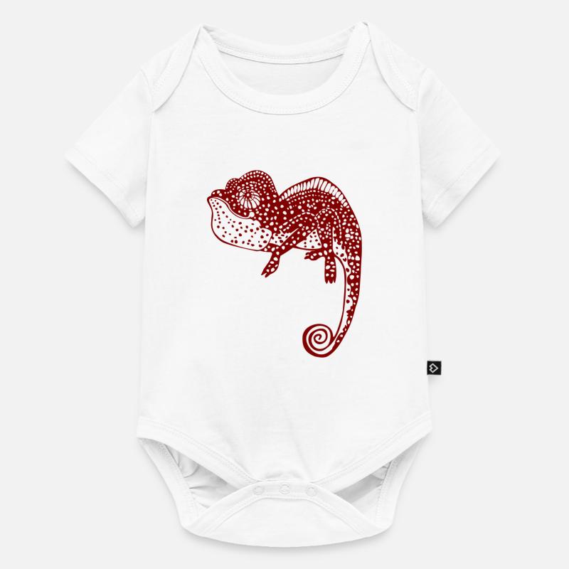Chameleon - Baby Premium Kurzarmbody - Weiß