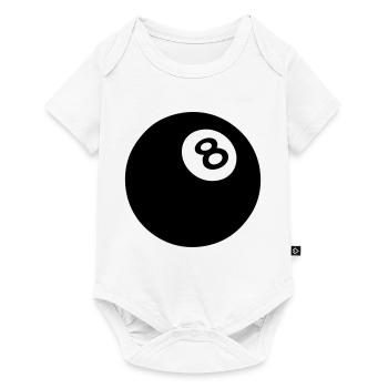 ball 8 black billiard 502 - Baby Premium short-sleeve bodysuit - white - Front