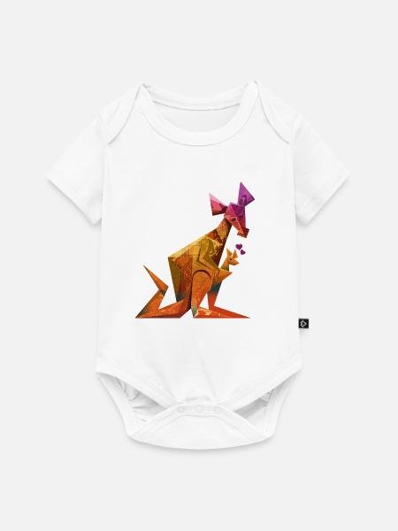 kangourou - Body à manches courtes Premium Bébé - blanc