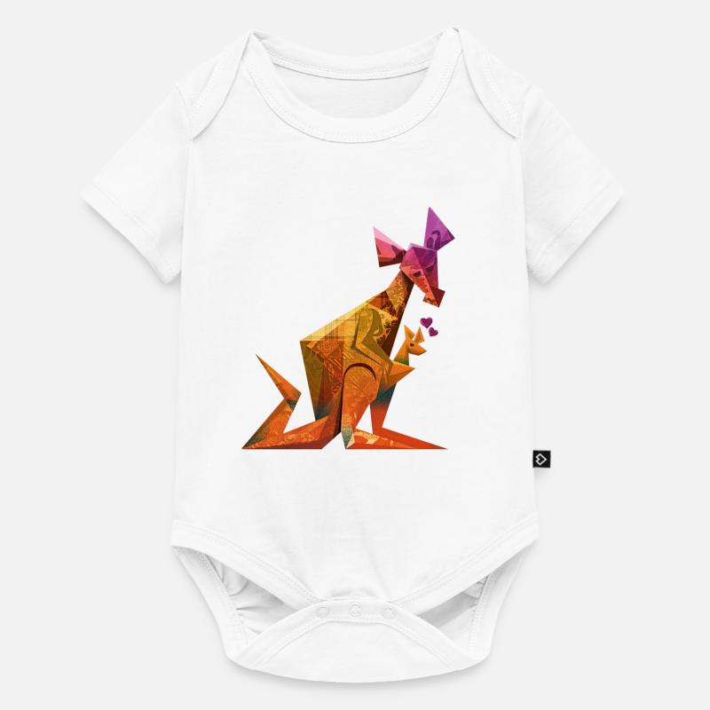 kangaroo - Baby Premium short-sleeve bodysuit - white