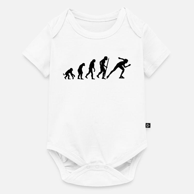 Änderungen im Einklang Eisschnelllauf - Baby Premium Kurzarmbody - Weiß