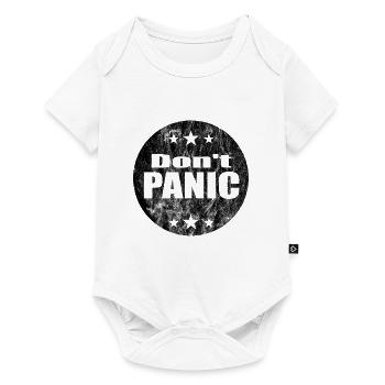 Don't panic - Baby Premium Kurzarmbody - Weiß - Vorne