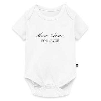 MORE AMOR - POR FAVOR - Baby Premium short-sleeve bodysuit - white - Front