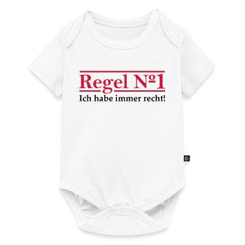 Rule # 1 I'm always right. - Baby Premium short-sleeve bodysuit - white - Front