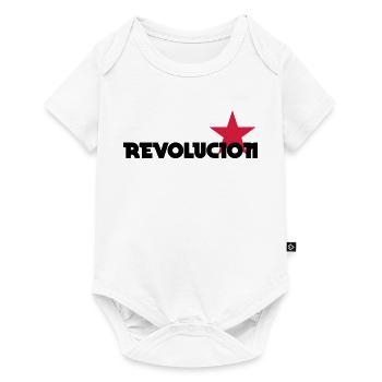 [ Revolucion ] - Baby Premium Kurzarmbody - Weiß - Vorne