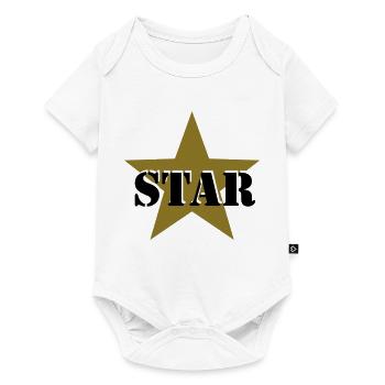Star for heroes and winner - Body à manches courtes Premium Bébé - blanc - Devant