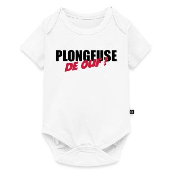 Plongeuse de ouf ! - Body à manches courtes Premium Bébé - blanc - Devant