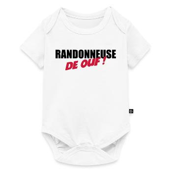 Randonneuse de ouf ! - Body à manches courtes Premium Bébé - blanc - Devant