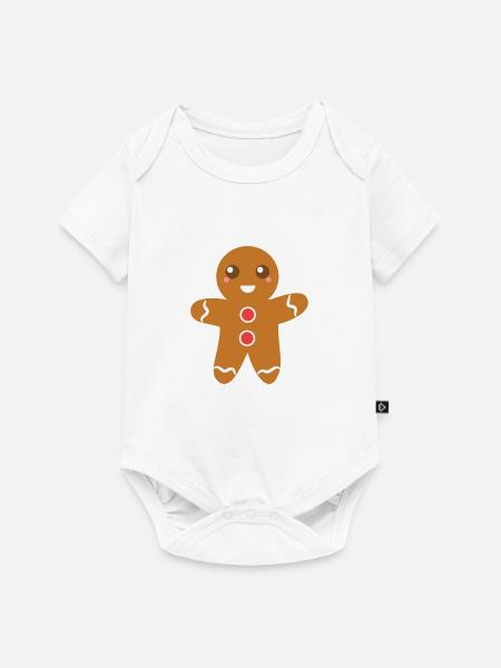 Netter Lebkuchenmann - Baby Premium Kurzarmbody - Weiß