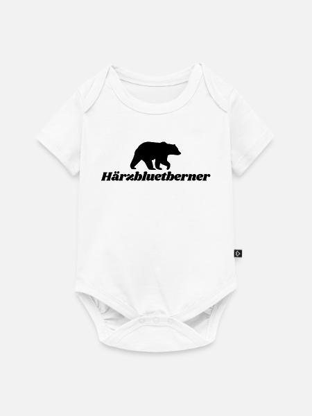 Härzbluetberner Bern Wappen - Baby Premium Kurzarmbody - Weiß