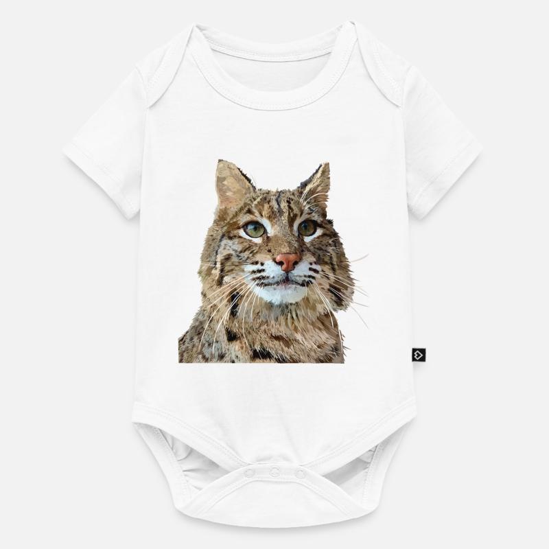 Luchs - Baby Premium Kurzarmbody - Weiß