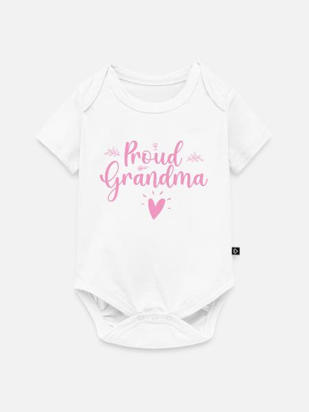Stolze Oma. - Baby Premium Kurzarmbody - Weiß